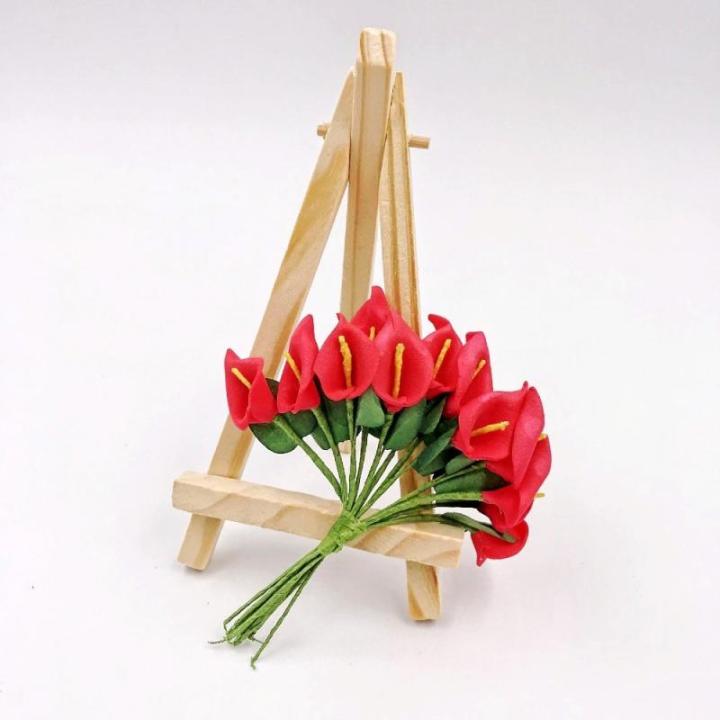 144 Klein boeket nep calla rood nep bloem bloemen gunst vak decoratie Tafel verstrooit Confetti geschenk bruiloft verjaardag doop Kerstmis