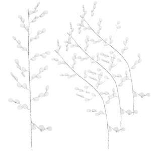 8 Stück Acryl Künstliche Blumenhandwerk Perlen Acryl Zweig Blütenknospen Zweig Hochzeit Party Heimdekoration Künstliche Ranke