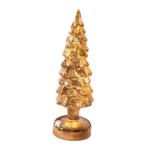 Beleuchteter Tisch-Weihnachtsbaum, Weihnachtsschmuck, Nachtlicht, Nachtlampe für Kaminsims, Schlafzimmer, Fenster, Regal, Wohnzimmer, S Gold