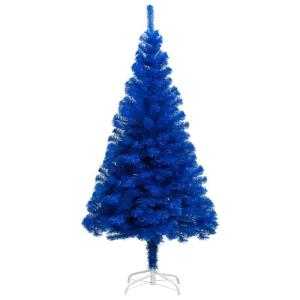 Künstlicher Weihnachtsbaum mit Ständer Christbaum Tannenbaum Kunstbaum Weihnachten Künstlicher Weihnachtsbaum Weihnachtsdeko Blau 240 cm PVC