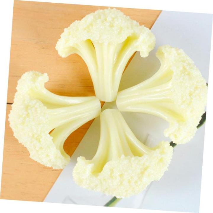 3 Stück Blumenkohl Modell Brokkoli Modelle Simulierte Brokkoli Modell Lebensechte Brokkoli Gefälschter Gemüse Brokkoli Künstliches Gemüse Broccolini