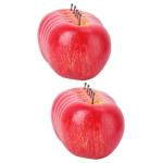 2 Sätze Künstlicher Apfel Künstliche Früchte Wohnungsdeko Red Apples Künstliche Rote Mini-äpfel Fengshui-äpfel-Figur Künstliches Modell Simulation Äpfel Dekor Schaum Pu 5 
