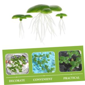 5 Sätze Wasserlinsen-Kunststoff Künstliche Pflanzen Artificial Pflanzen Aquarium Dekoration Mini Gefälschte Entengrütze Teichsimulation Entengrütze Tankanlagen Plastik 90 Stü