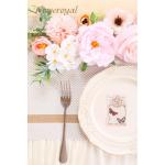 Künstliche Blumen Combo Rosa Blumen Mix Seidenblumen Rosen Pfingstrosen mit Stielen für DIY Hochzeit Brautsträuße, Babyparty, Blumenarrangement, Tischaufsätze, Heimdekoratione