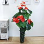 Kunstblumen Künstliche Pflanzen Künstliche Pflanzen im Topf, 150 cm/4.92 ft Imitationspflanzen für drinnen und draußen, Hausgarten, Schlafzimmer, Dekoration für jeden Anlass