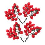 12 STK Simulierte Kirschtomaten Kirschtomatenmodell Gefälschte Kirschtomaten Schmücken Mini-Cherry-Tomaten Simulation Kirschtomaten Zuhause Gefälschte Fruchtstütze PVC Rot