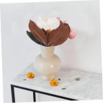 ceramic ornaments 2 Stück künstliche Kunstblumen, Haushaltsdekoration, Blumenstrauß, Dekorationen, Hochzeit, Heimdekoration, simulierte Ornamente, gefälschte Magnolien-Blumen-S