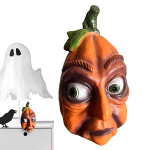 Ausdrucksstarker kürbiss – Ausdrucksstarker Gesichtskürbis, Dekorativer Halloween-kürbiss | Halloween-kürbiss-Ornament, Harz-Halloween-Dekorationen Für Den Innenbereich, Dek