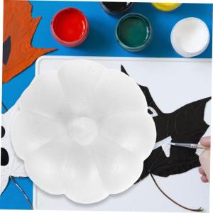 Weißer Kürbis Für Kinder Kürbismodell Weiß Bemalbar Künstliche Kürbisse Tischdekoration Handgefertigte Bemalte Accessoires DIY Kürbis Kinderspielzeug Emulationskürbis