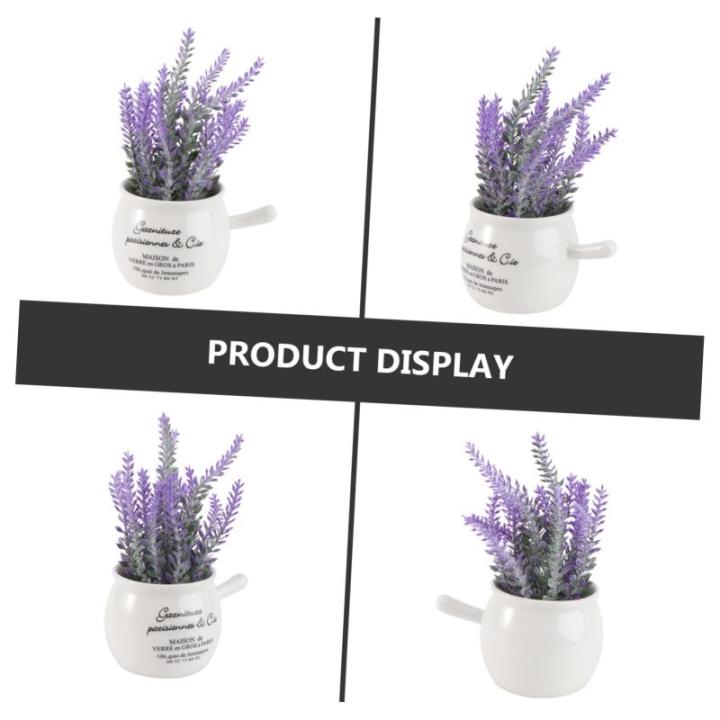 3st Bonsai-Handwerk Simulationsblumentopf Simulation Topfkultur Saftiger Pflanzentopf Landschaftsblumentopf Tischdeko Topf Blumentopf-Ornament Kunstblumen Mit Vase Violett