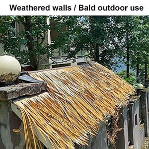 Simulation Strohdach Gefälschtes Stroh Stroh Palmdach Künstliches Pe-Material, Daher Kein Ersatz für Tiki-Bar-Dachgärten, Patio-Deck, Pavillons, Patio-Sonnenschutz (Größe: 8 