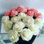 8Cm Rose Bloemen Bruids Boeketten Voor Bruiloft Tafel Thuis Party Decoraties Diy Plakboek Benodigdheden (A, 10pcs)