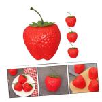 2 Sätze Simulation Große Erdbeere Lebensechte Erdbeeren Simulationsfruchtmodell Künstliche Erdbeeren Attrappen Für Desserttische Erdbeerfälschung Lebensechte Früchte 4 Stück