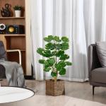 Kunstplant in zwarte pot, 68 cm hoog, kunstmatige Aralia Balfour boom, kunstmatige Aralia Polyscias Fabian plant, kunstboom, potplant voor thuis, kantoor, woonkamer, decoratie