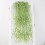 Groene plant muur opknoping kunst, realistisch ontwerp, perfect voor woonkamer, salontafel, balkon, gemaakt van kunststof materiaal, 107 cm x 5 cm grootte, woondecoratie