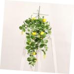 10St Simulation Zitronenrattan Foto Girlande Feiertag festlicher Zitronenzweig Obst Künstliche Zitronenpflanze Dekorative Zitronenpflanze künstliche Blumen Anlage gefälschte Zwe