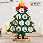 DIY Wooden Mini Christmas Tree Set, Mini Holz Christmas Tree Weihnachtsbaum mit Anhänger, Holz Tannenbaum Klein Weihnachtsbaum, Weihnachtsbaum aus Holz DIY Weihnachtsbaum für Wei