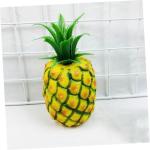 3 Sätze Simulation Ananas-Modell Lebensechte Fruchtdekoration Spielzeug Obst Prop-Modell Künstliche Früchte Plastikobst Nachahmung Ananas-Modell Früchte Foto Requisiten 2 Stüc