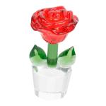 Ornamente Künstlicher Blumenstrauß Pflanzen dekor Dekorationen für Hochzeitszeremonien Fengshui bürodeko büro Dekoration Love Rosenstatue aus Kristall Kristallrose schmücken