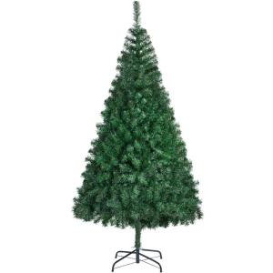 Kunstkerstboom, dennenboom, kerstboom met opvouwbare metalen standaard en 528 takken, kunstboom, naaldboom voor kerstdecoratie, 182 cm, groen