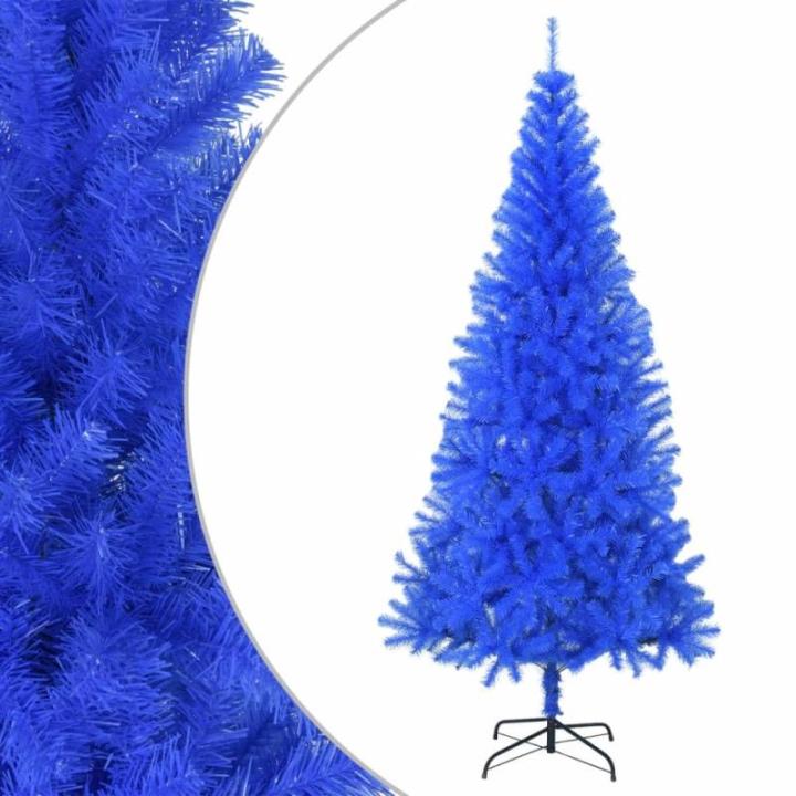 Christbaum künstlich,USB Weihnachtsbaum,Tannenbaum,Künstlicher Weihnachtsbaum mit Ständer Blau 180 cm PVCchristmas Tree,Weihnachtsbaum mit Beleuchtung,