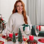 künstlicher Weihnachtsbaum Mini Tannenbaum kleine Miniatur Tanne Miniatur Weihnachtsbaum Zeder Weihnachtsbaum grüner Weihnachtsbaum künstlicher Baum Tannenbaum mit Schnee für W