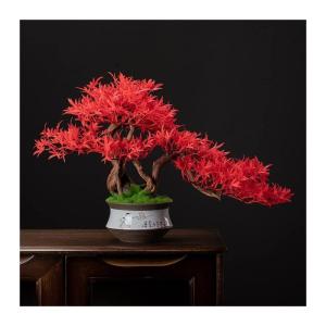 Künstlicher Bonsai-Baum Bonsai-Baum, künstlicher roter Ahornblatt-Baum, künstlicher Bonsai-Simulationsgarten, gefälschte Pflanze, künstlicher Bonsai-Baum, Innendekoration Kün