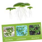 2 Sätze Wasserlinsen-Kunststoff Künstliche Pflanzen Artificial Pflanzen Künstliche Wasserpflanzen Simulierte Aquariumpflanzen Entengrütze Wasserlinsen-dekor Plastik 90 Stück *