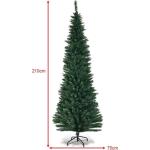 Weihnachtsbaum künstlicher Baum, Grüner Bleistift Schlanker Weihnachtsbaum(7FT/2.1M)