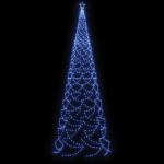 LED-Weihnachtsbaum mit Erdnägeln Tannenbaum Lichterbaum Weihnachtsdeko Beleuchtung Außen Beleuchtet Lichterkette 1400 LEDs Blau 5 m