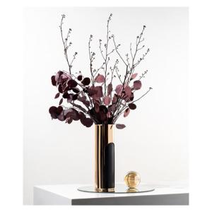 Kunstblumen Modernes Kunstblumenarrangement – ​​Exquisite Blumenornamente aus Metall und Trockenblumen, 60 cm für das Wohnzimmer für jeden Anlass