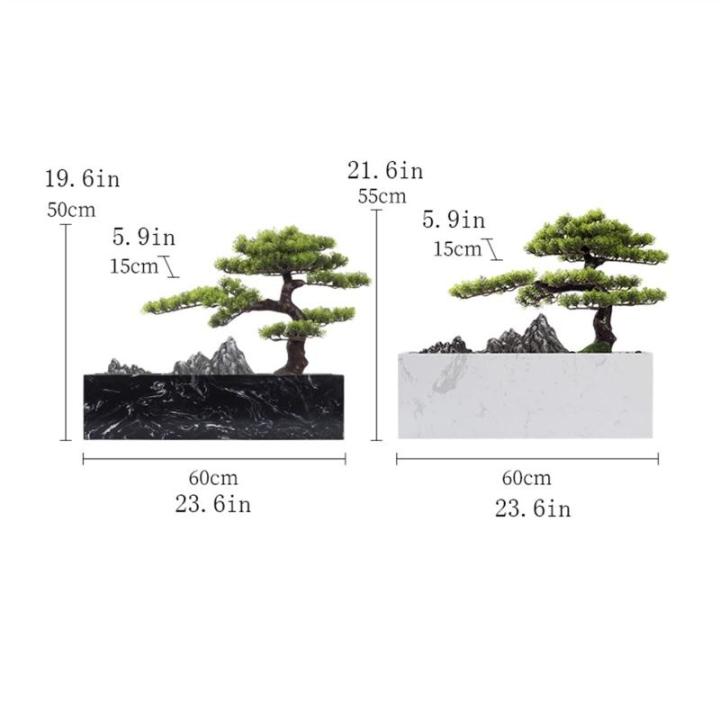 Künstlicher Bonsai-Baum Künstlicher Bonsai-Baum, Innendekoration, grüne Simulation, Willkommenskiefer, Bonsai-Baum, Büro, Wohnzimmer, Desktop-Dekoration, gefälschter Baum, Mar