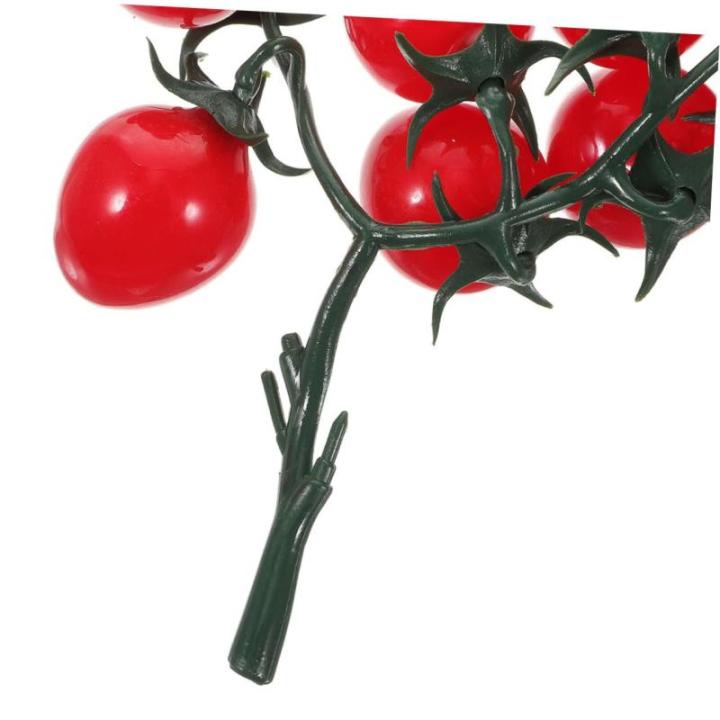 16 Stück Simulierte Kirschtomaten Künstliche Kirschtomaten Heim Fake Obst Requisite Simulationsgemüse Früchte Mini Kirschtomaten Simulationsfrüchte Künstliche Früchte