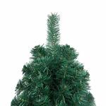 Künstlicher Halb-Weihnachtsbaum Beleuchtung Kugeln Grün 120 cmGrün und Rose