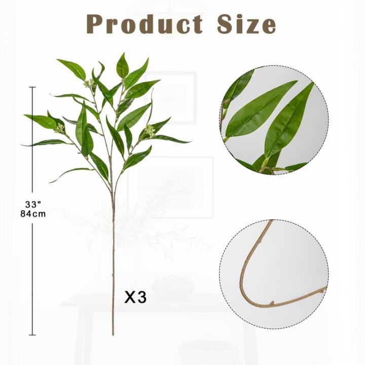 Künstliche Eukalyptuszweige mit weichen Beerenbündeln, 83,8 cm, künstlicher Eukalyptus-Spray, fühlt sich echt an, künstliche Eukalyptusstiele für Zuhause, Hochzeit, Tafelaufs