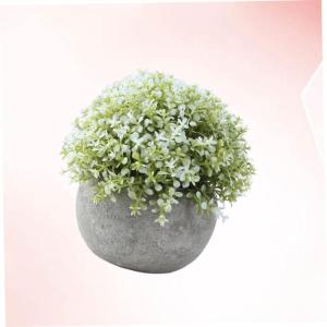 3St Desktop-Dekoration Retro Styles Weiße Dekoration Bonsai-Simulation Hausdekorationen für zu Hause gefälschte kunstpflanze Kleiner Pflanzenschmuck Simulation Topfkultur
