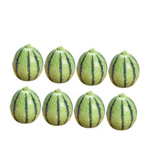 2 Sätze Künstliche Früchte Realistisches Fruchtmodell Simulation Künstlicher Früchte Fälschung Groß Thematisiert Wassermelonen-küchendekoration Essen Green Harz 8 Stück * 