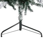 Künstlicher Weihnachtsbaum Grün und Weiß 210 cm Höhe PVC-Material Halb-Weihnachtsbaum Platzsparend Wand Christbaum Innen- und Außenbereich Wirtschaftliche Weihnachtsdekoration