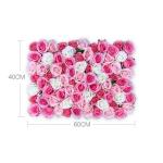 1 stuk 40 cm x 60 cm bloemenwandpaneel, , wandpaneel, bloemen, achtergrond, voor bruiloft, verjaardag, feest, woondecoratie, wanddecoratie, wit E