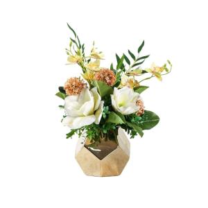Kunstblumen Künstliche Blume mit Vase, gefälschte Blumen-Bonsai für Wohnzimmer-Schlafzimmer-Arrangement, dekorative Desktop-Ornamente für jeden Anlass
