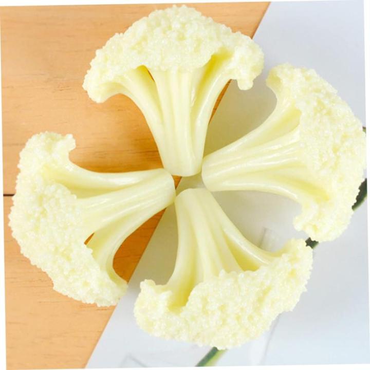5 Sätze Blumenkohl Modell Gemüse Display Dekoration Gemüse Modelle Gefälschte Obst Dekoration Restaurant Blumenkohl Requisiten Grün Dekor Künstliche Blumen 3 Stück * 5
