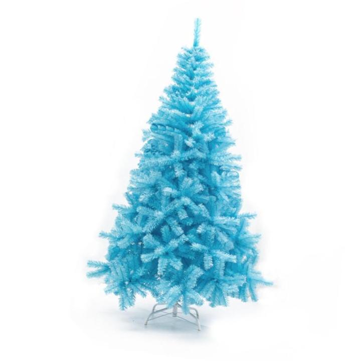 Künstlicher Weihnachtsbaum, Kleiner PVC-Weihnachtsbaum, künstlicher künstlicher Weihnachtsbaum, Weihnachtsdekoration, Himmelblau (1.8m (1.9M-N650T))