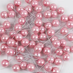 60 Stück Künstliche Beeren 12mm,Dekorative Beerenstiele,Beeren Früchte,für DIY Handwerk Dekoration,Weihnachtsbaum Weihnachtskranz Tischdeko,Hochzeit,Home Decoration,Rosa