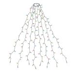 2m kerstboom Werplichtketting met ring, kerstboomverlichting Overworplichtketting met 8 slingers 280 LED-lichtketting voor 150cm 180cm 210cm 240cm boom - kleurrijk