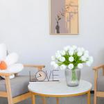 Kunstmatige tulpen (wit, 15 stuks)