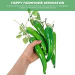 2 Sätze 2 Sets Künstliche Pfeffer Zimmerpflanzen Weihnachtspaprika Künstliche Pflanzen Pfeffer Dekor Bauernhaus Dekor Künstliche Innenpflanzen Chili Pfeffer 4 Saiten * 2
