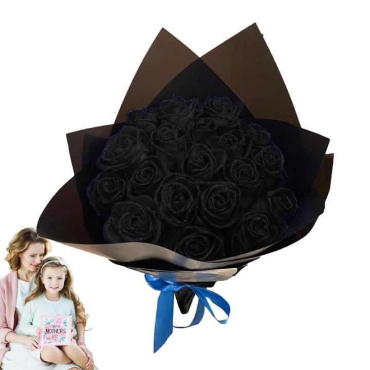 Kunstboeket, glitterrozenboeket, voor altijd, bruidsboeket, woondecoratie voor vriendin, verloofde