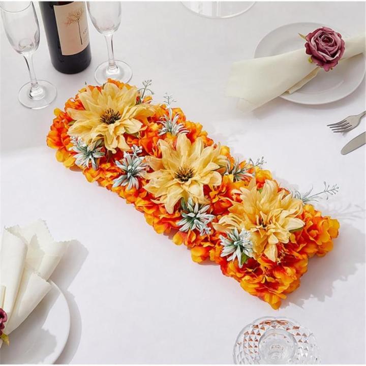 Lange künstliche Blumenarrangements, Dekorationen, Foto-Requisiten für die Hochzeitsfeier
