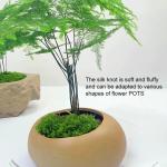 Hergestellt aus Kunststoff, lebensechtes Kunstmoos für Blumentopf-Dekoration und Bastelprojekte (hellgrün 30)