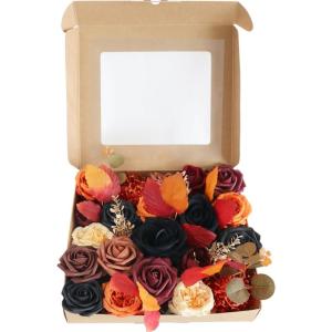 Künstliche Rose Blume für Hochzeit Party Dekoration Faux Seide Blumen mit Stiel
